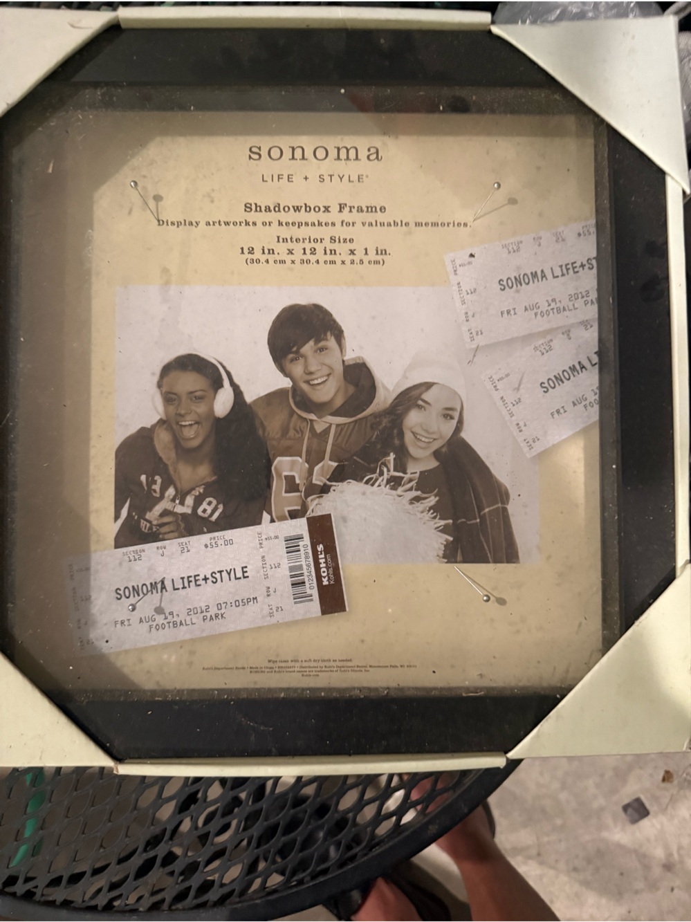 Sonoma Black Square Shadowbox Frame